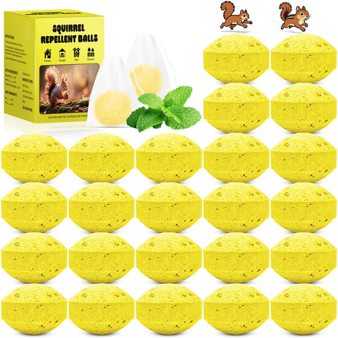 YJOO Squirrel-Chipmunk Repellent Balls for outdoor use deter rodents safely.