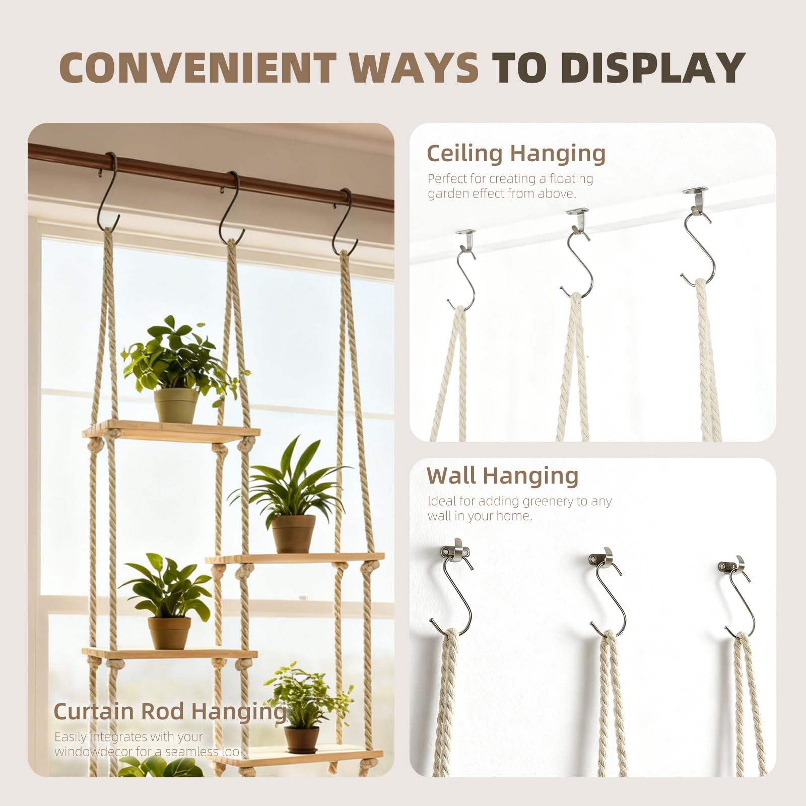 YJREW plant stand for kitchen or bedroom enhances greenery effortlessly.