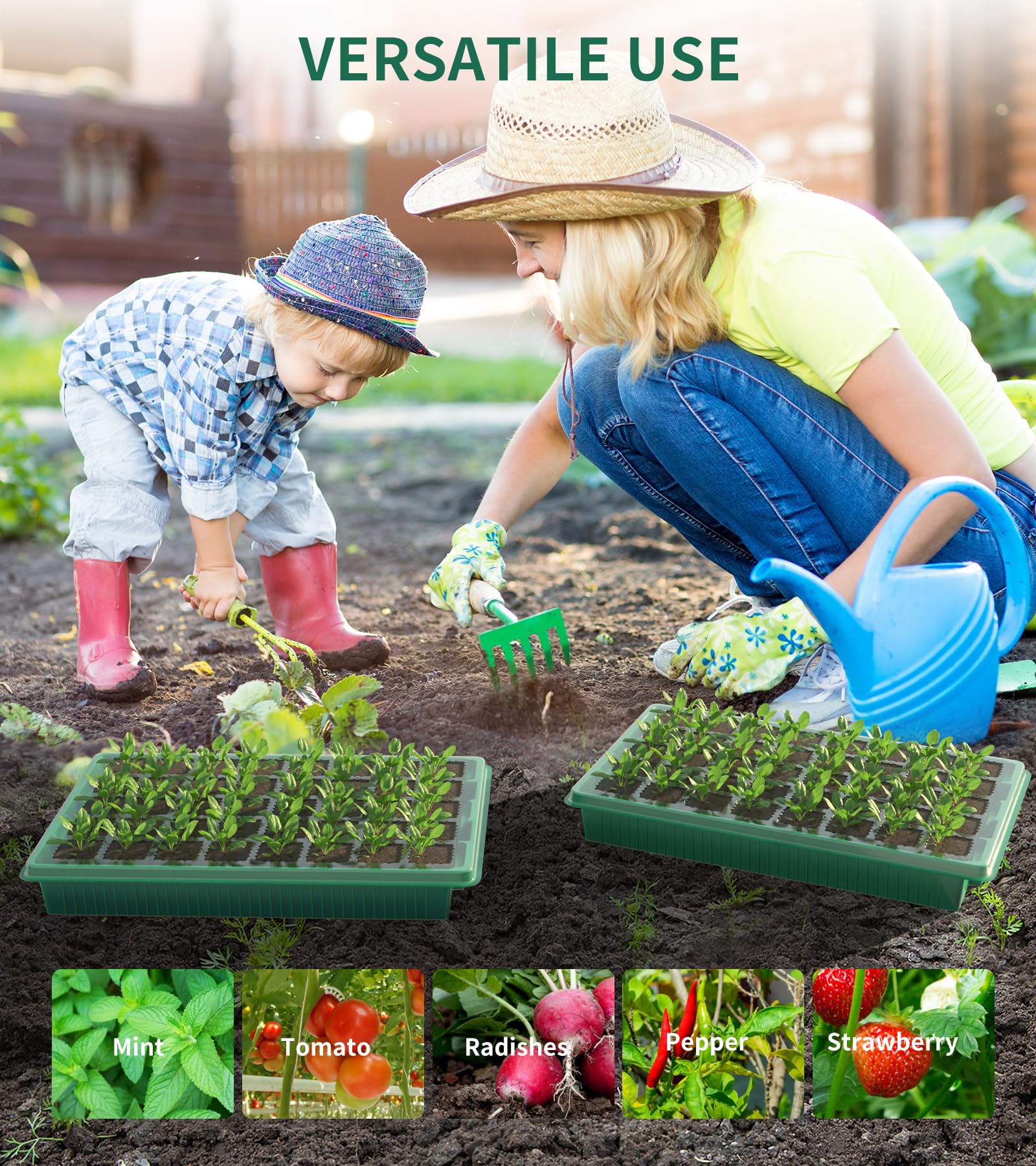 YJXFON plant labels and tools included for easy organization