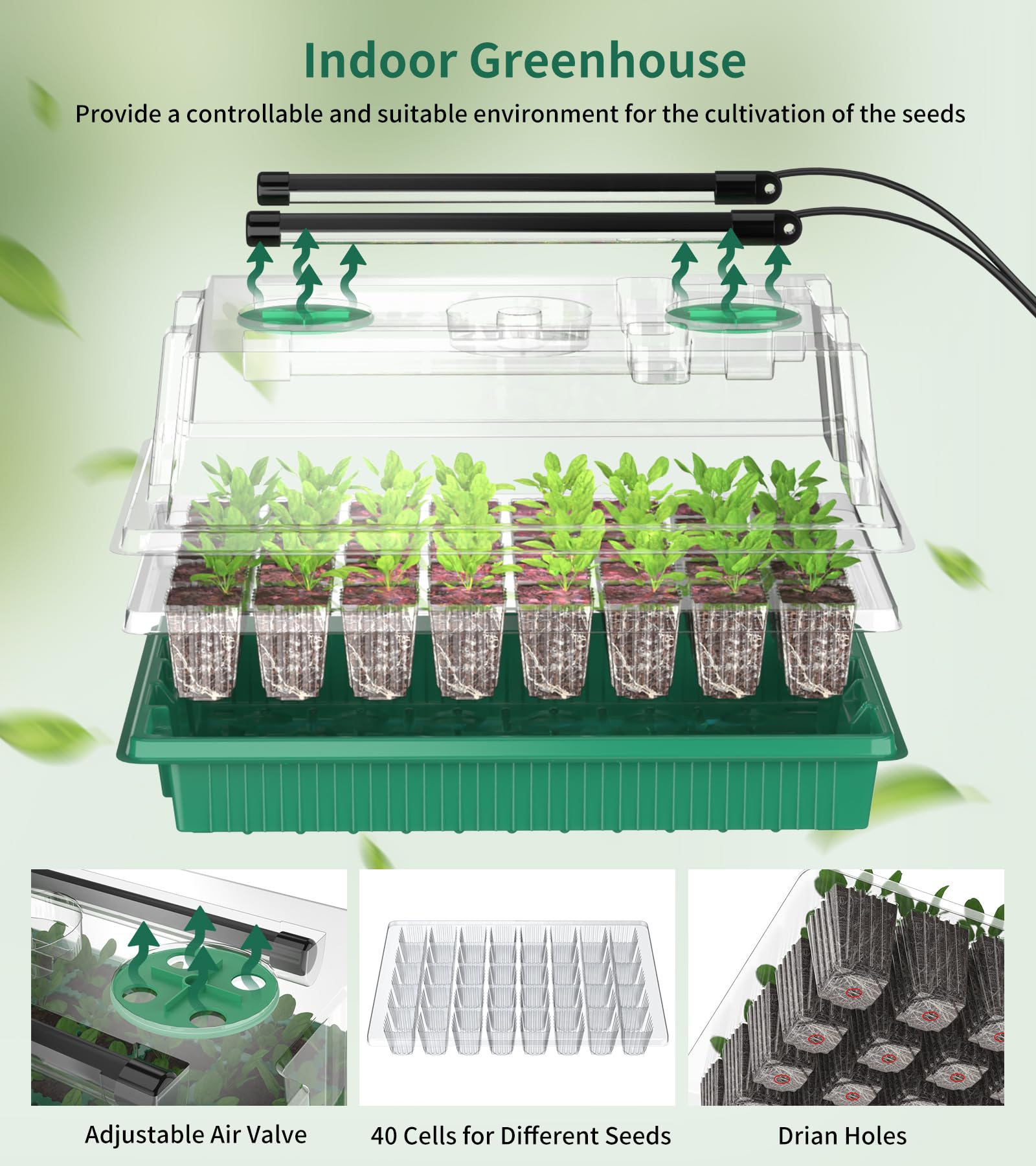 YJXFON reusable seedling tray base for sustainable gardening
