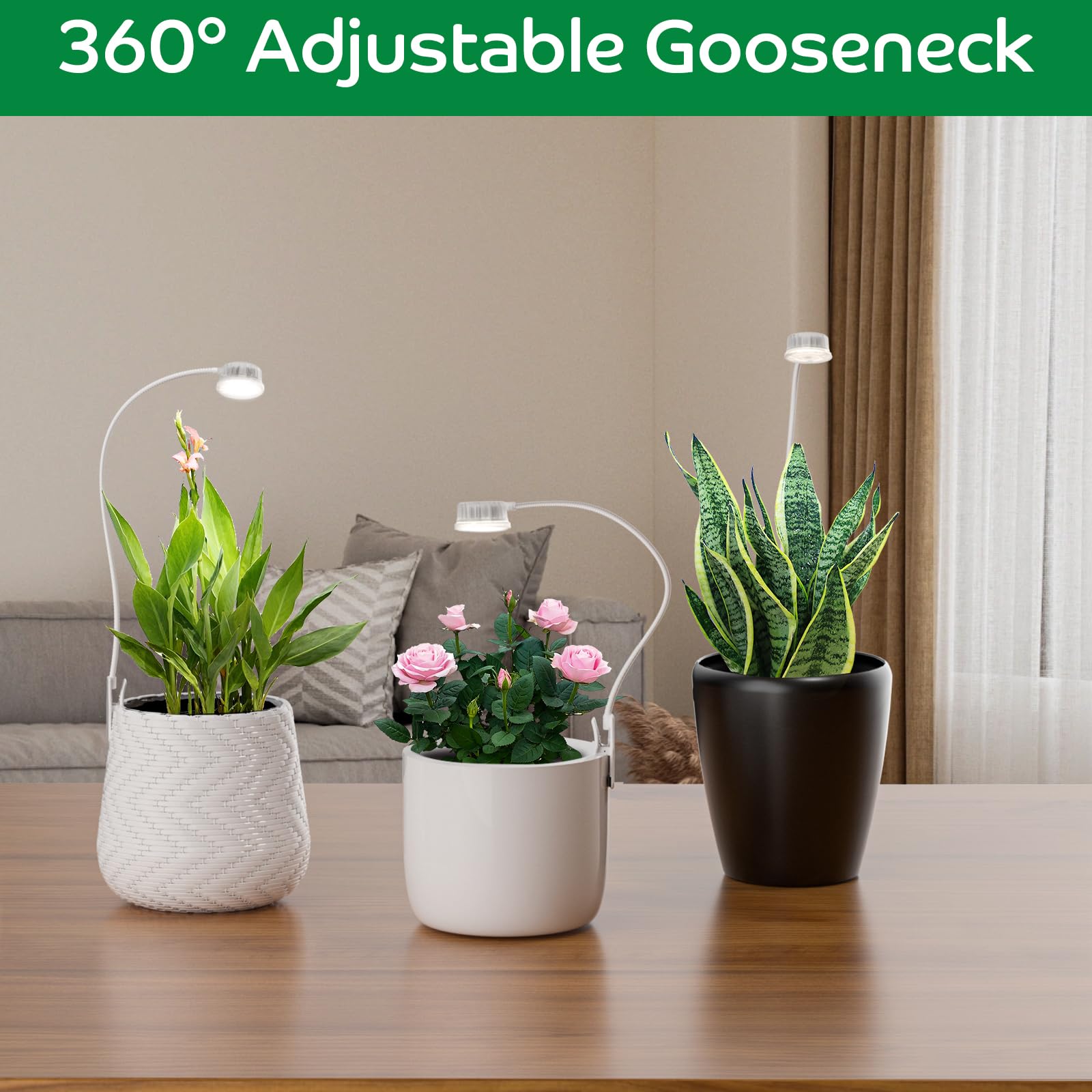 YKoliron Dimmable Brightness Levels let you tailor intensity for every plant.