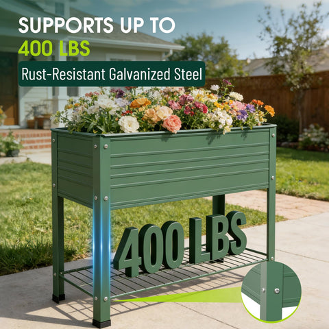 YKTEEDENS built-in bottom shelf and anti-slip feet for stability and convenience