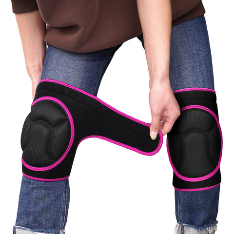 YKTSUJ knee pad with adjustable-strap offers a personalized fit.