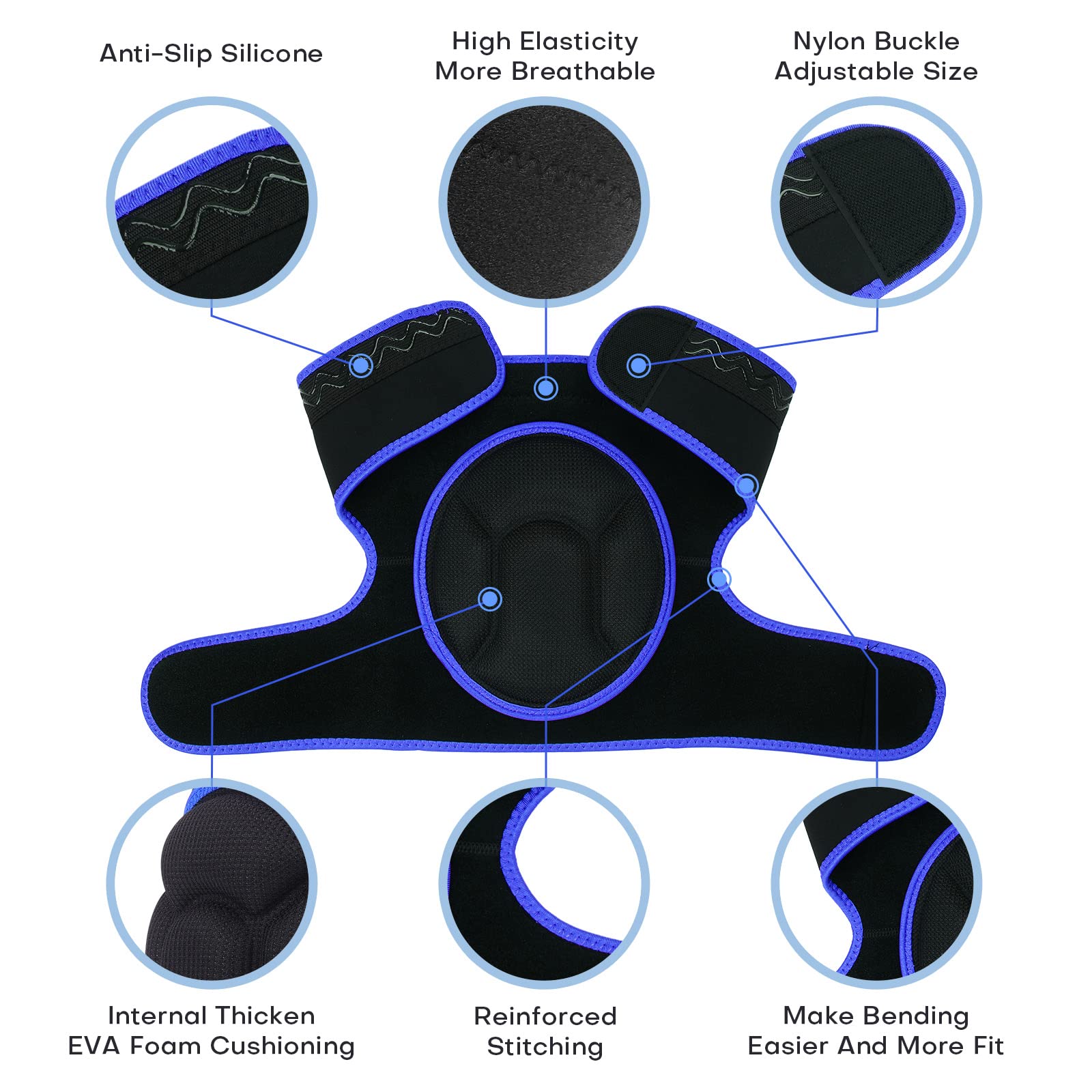 Breathable fabric of YKTSUJ knee pad keeps skin cool while kneeling