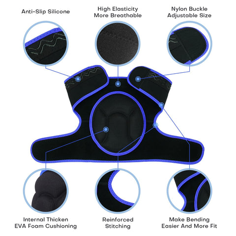 Breathable fabric of YKTSUJ knee pad keeps skin cool while kneeling