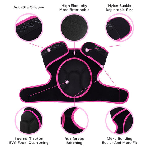 YKTSUJ knee pad breathable polyester keeps you cool and comfortable.