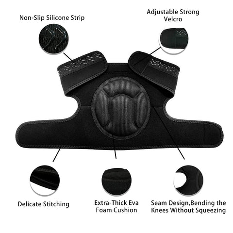 YKTSUJ knee pad with adjustable strap for a customizable fit during work.