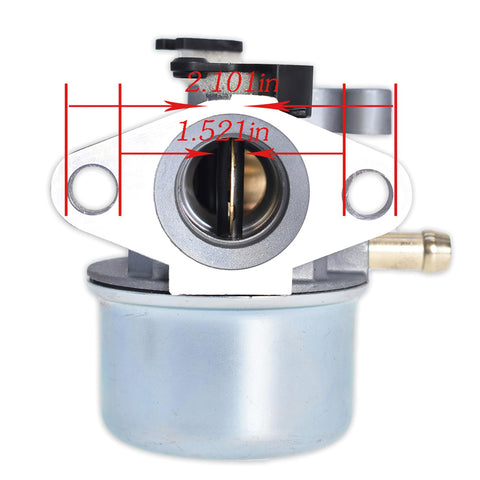 Carburetor model range 122K00 to 124T00 indicating broad mower compatibility