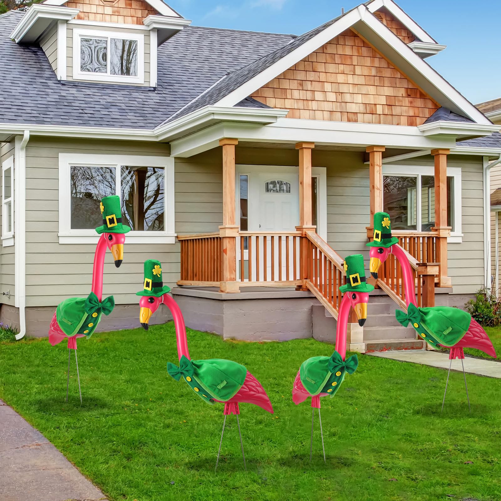 Ylinge St Patrick's Day yard decor brightens gardens during celebrations