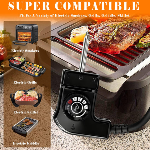 YLJMFH auto on/off maintains stable temperature during cooking.