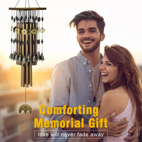 YLYYCC durable wind chimes use aluminum tubes and nylon rope for weather resistance.