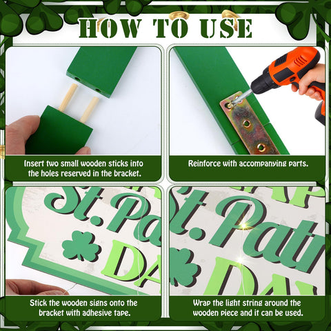YLOLUL shamrock and leprechaun design adds Irish charm to your garden.