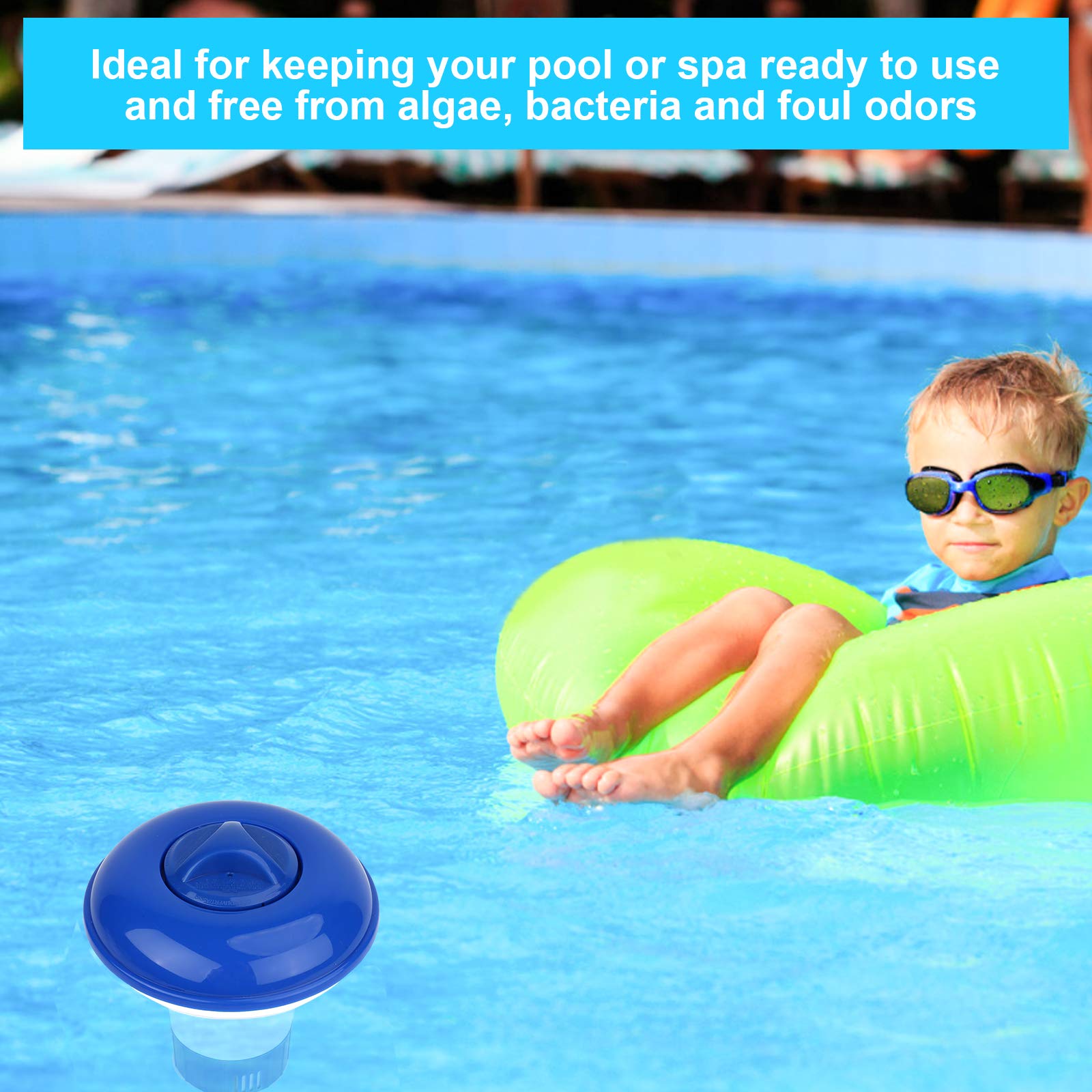 YLYL blue and white design blends with spa environments.