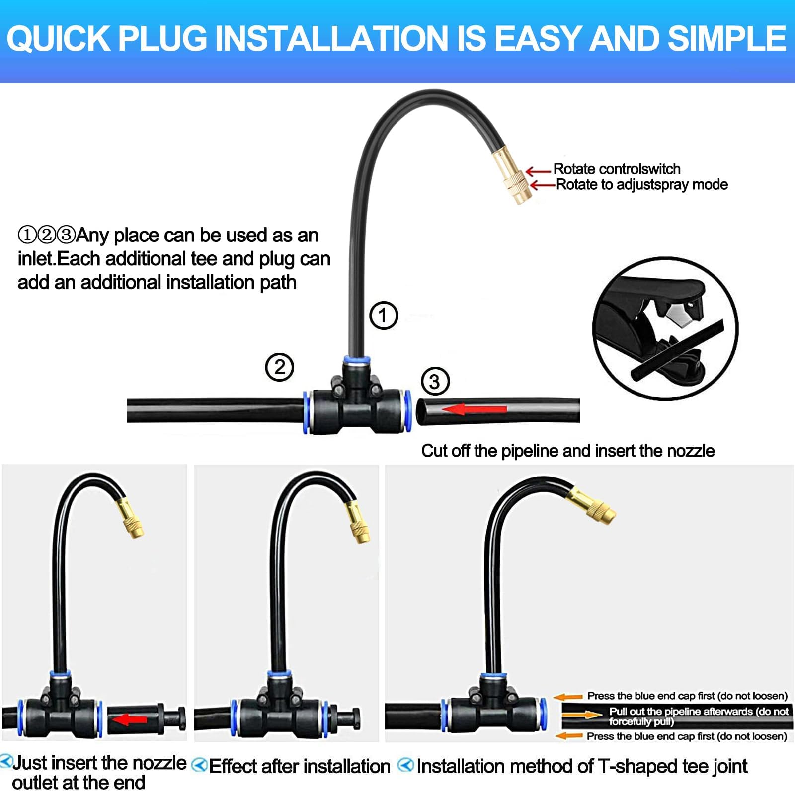 YLYMNHCY teflon tape and choke plugs ensure secure seals.