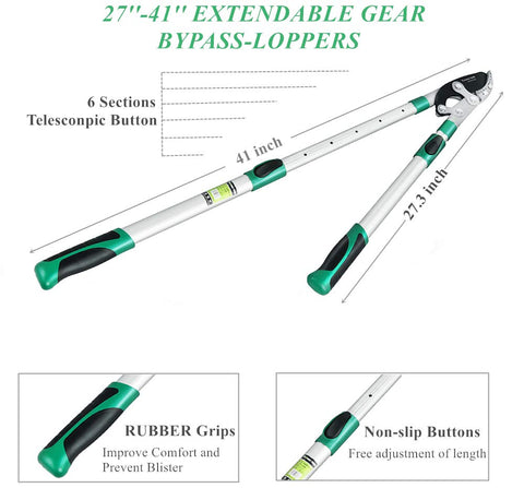 Ymachray comfortable grip minimizes hand fatigue during long pruning sessions.