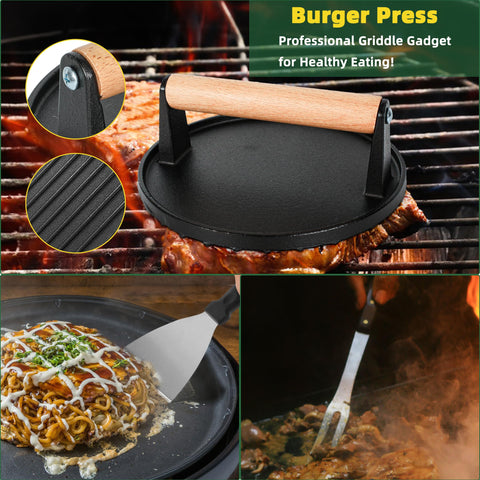 YMHB griddle-spatula for versatile flipping and scraping