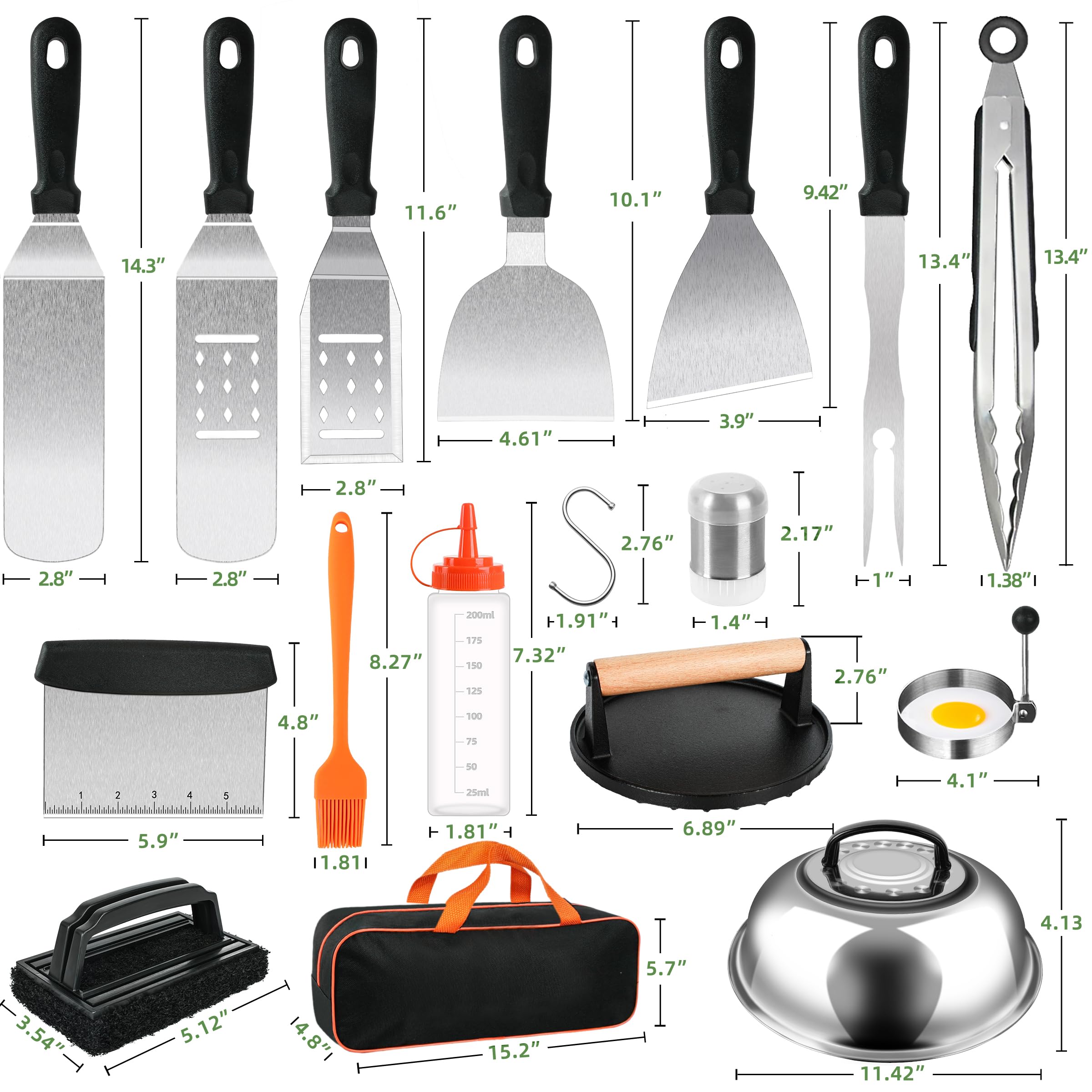 YMHB griddle-turner for precise food transfer and searing
