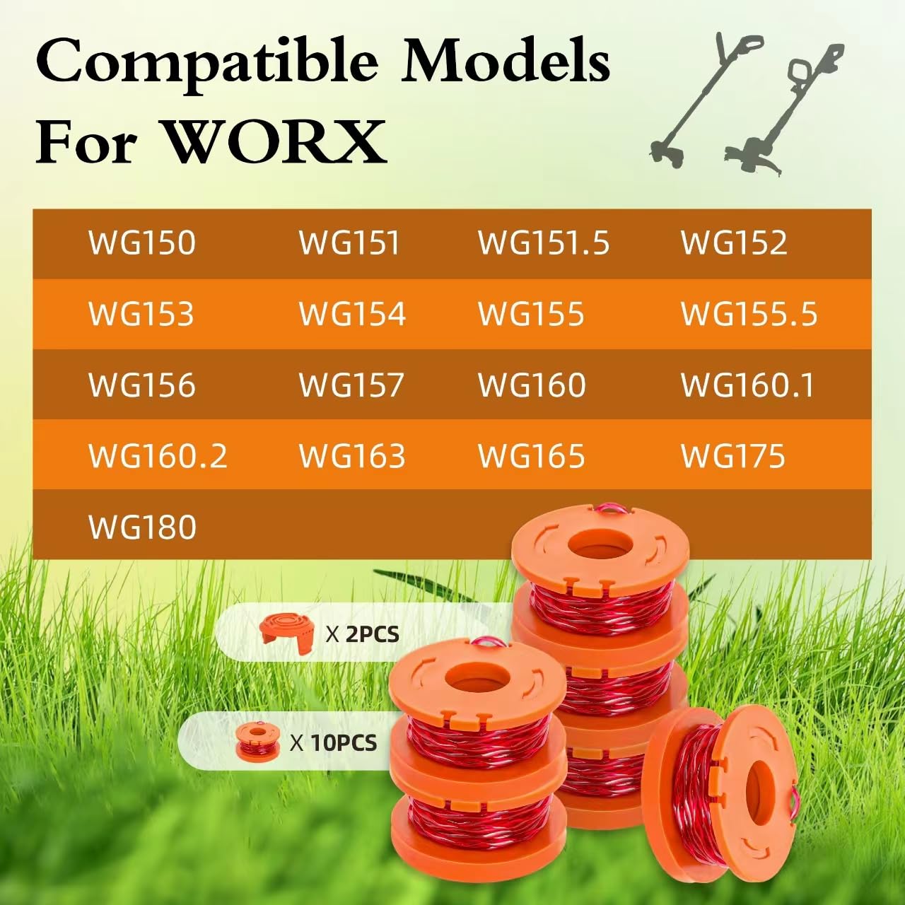 Durable YMHB WA0010 spool with nylon thread for longer life.