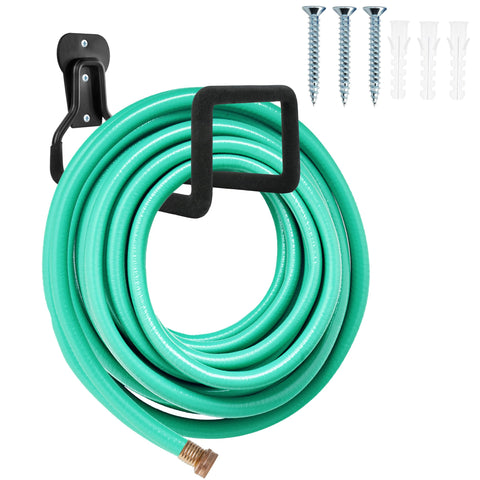 YMHB garden hose holder wall mount keeps outdoor hoses tidy for easy access