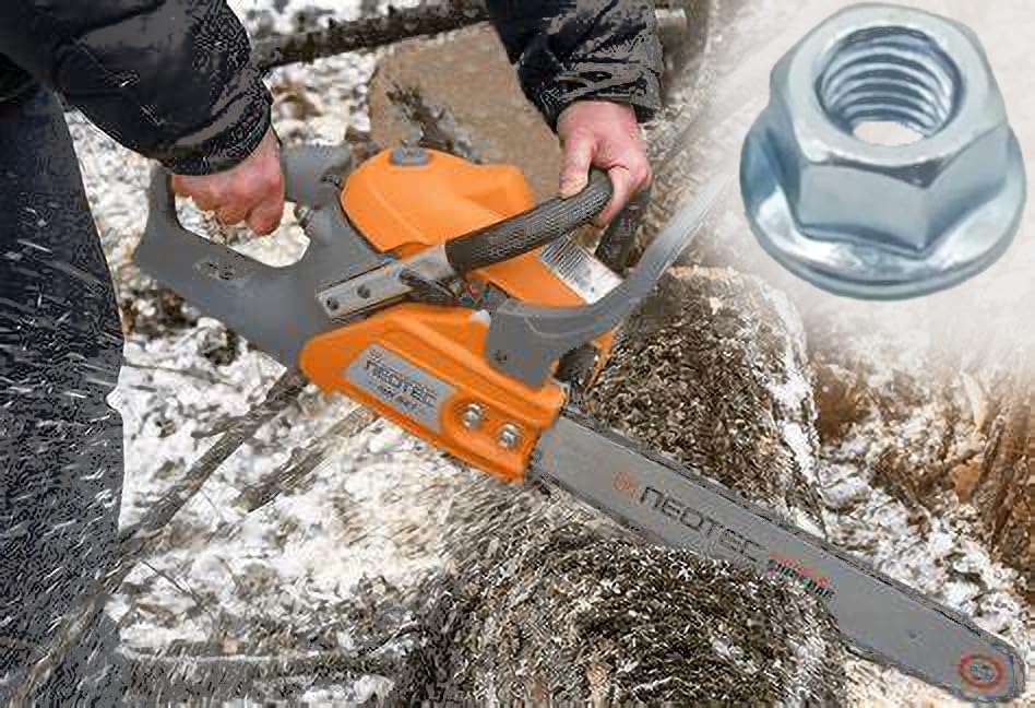 YMHYJY Husqvarna-compatible bar nuts replacement for reliable saw performance.