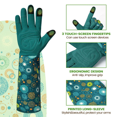 Ymomode long-sleeve gloves with adjustable cuffs seal out debris for clean work