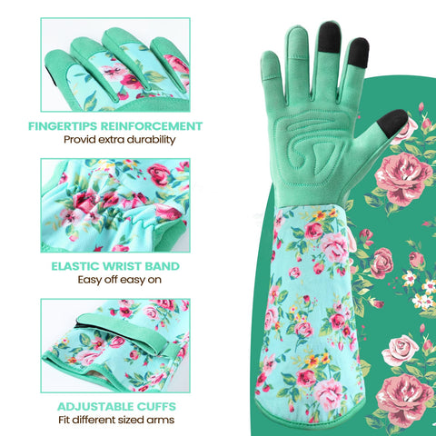Ymomode breathable canvas back keeps hands cool during warm garden days