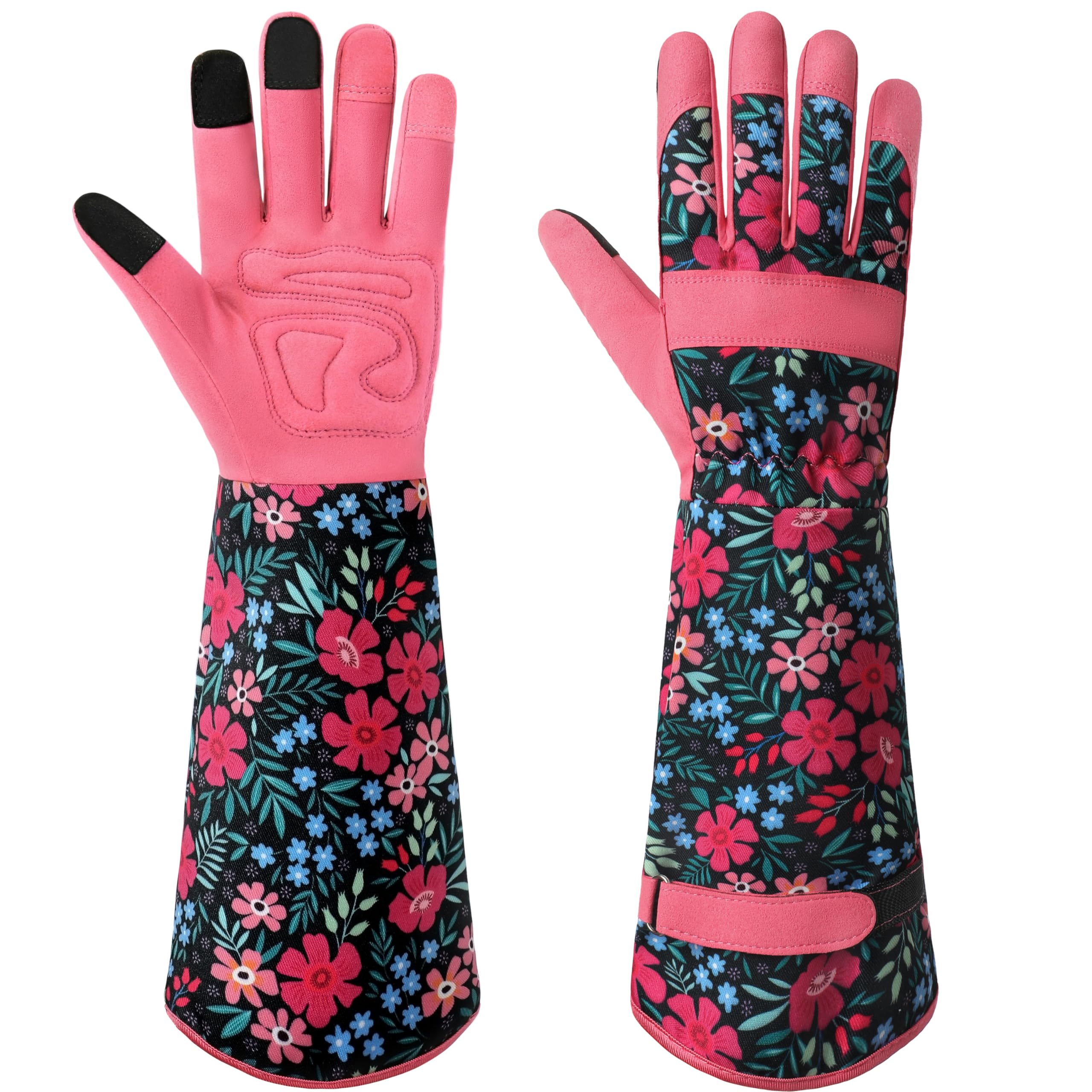 Ymomode garden gloves women pink protect hands during planting and light yard tasks