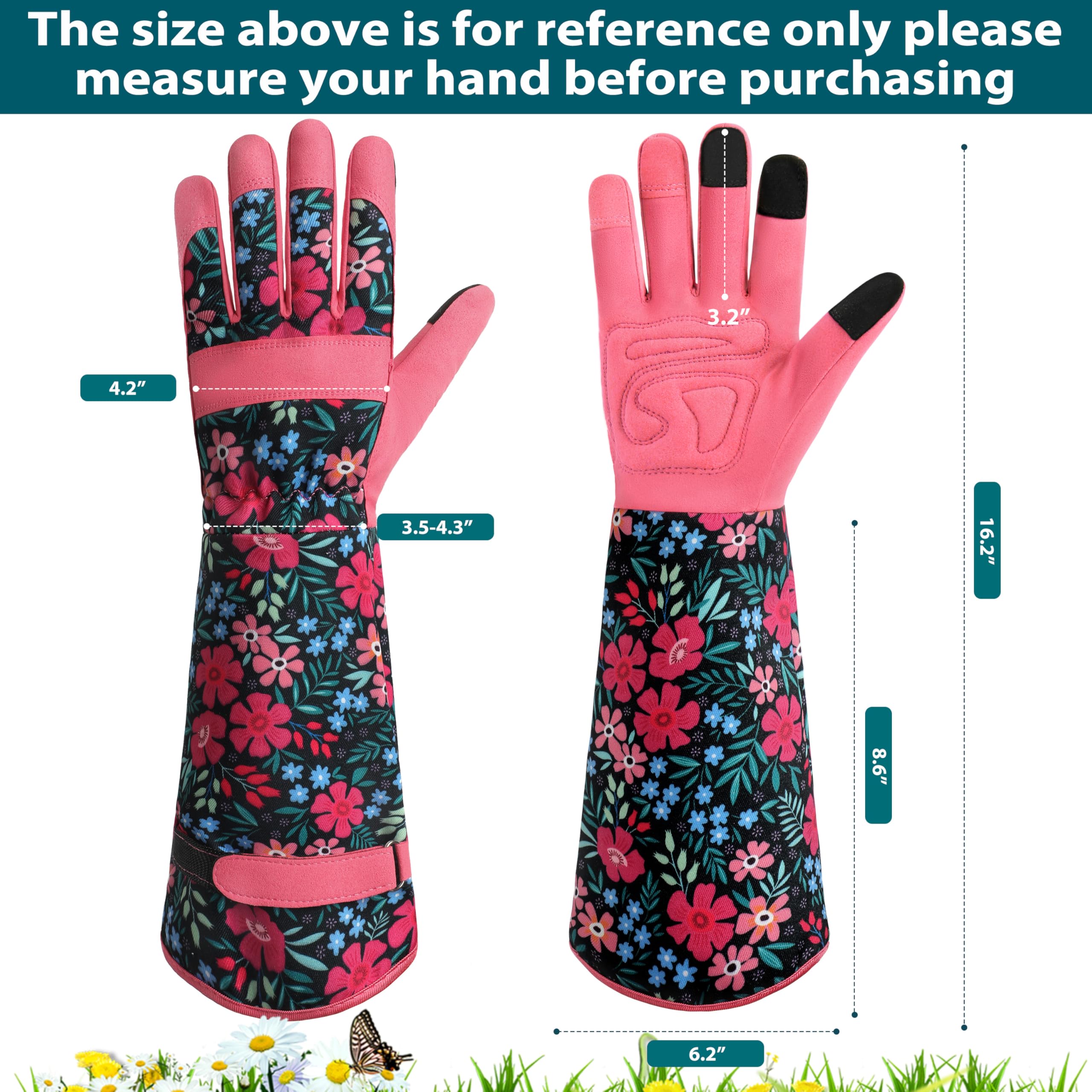 Ymomode superfiber leather grip showing durability for weeding and pruning