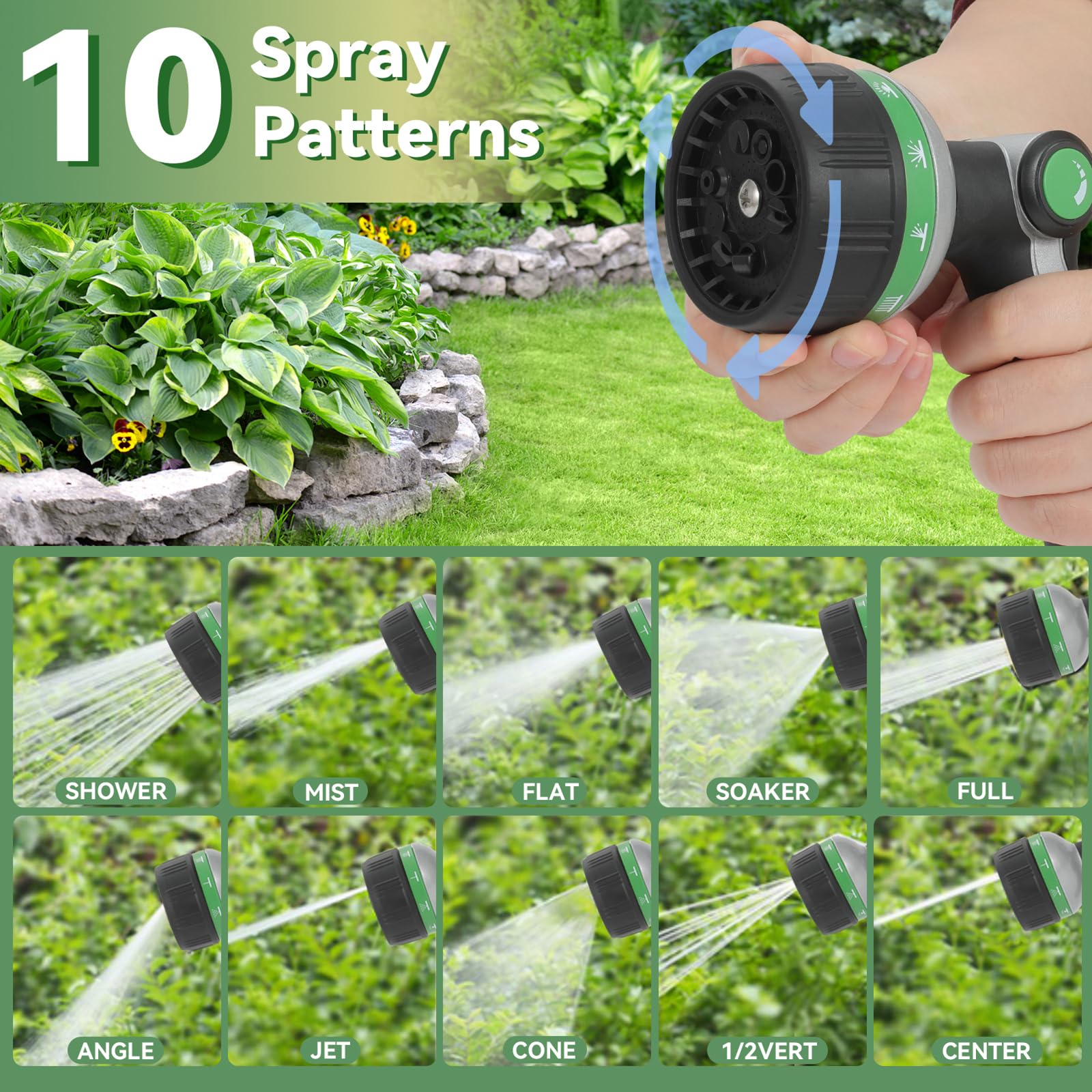 Ergonomic dial on YMTEEDIO nozzle enhances comfortable use