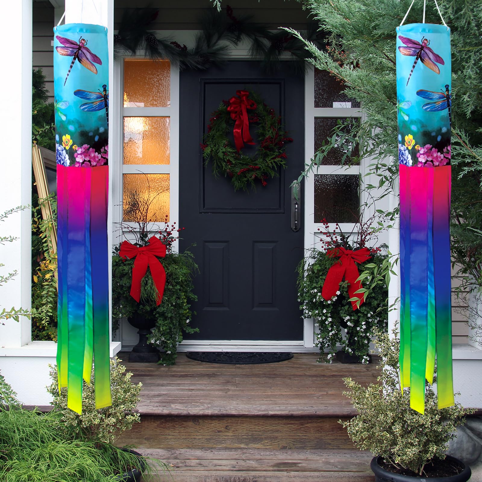 YMYIELD windsock yard decor brightens patios and gardens