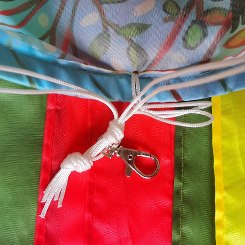 YMYIELD Windsock with easy-hanging clasp for quick setup on patios and decks