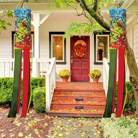 YMYIELD Windsock yard display in sunlight enhances outdoor spaces with color