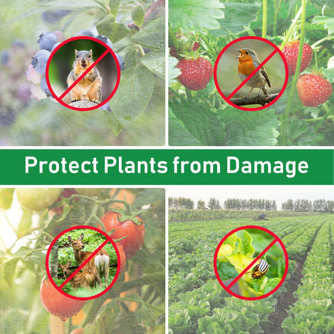 YNERHAI raised-bed netting covers crops while allowing airflow.
