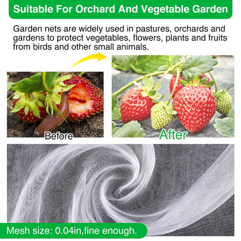 Tomatoes covered by YNERHAI netting to deter pests