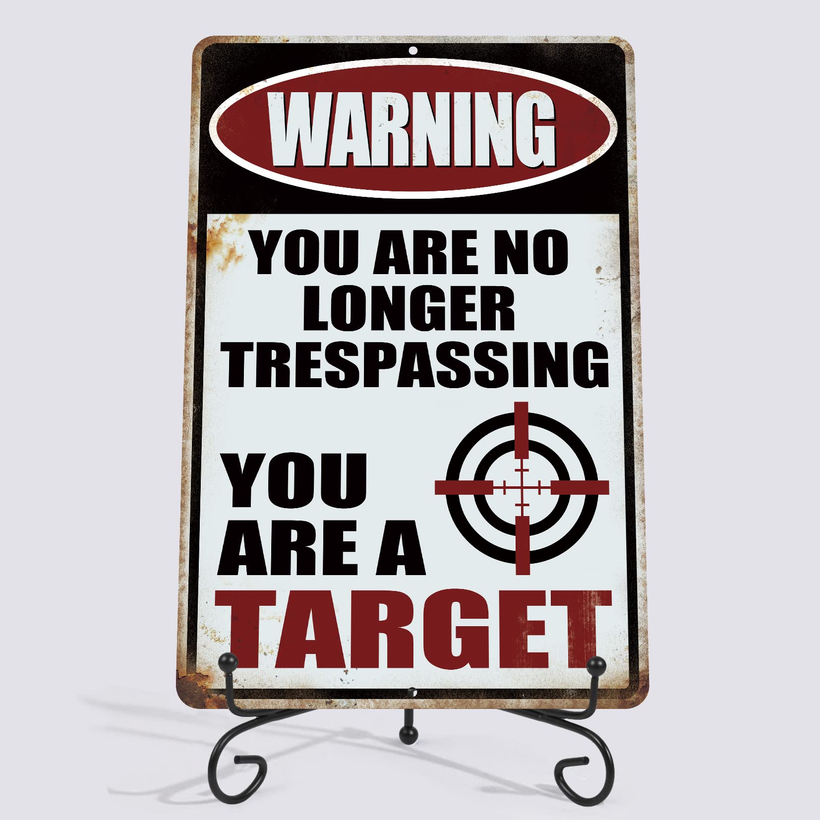 Yniaun Decor warning no trespassing sign for garage
