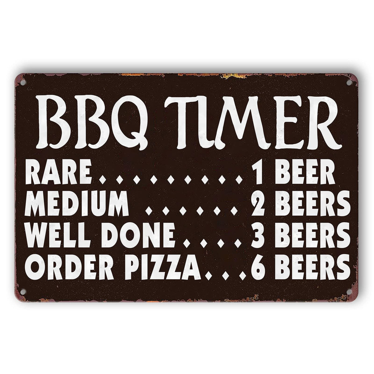 Ynjzk funny kitchen sign retro BBQ timer for wall decor