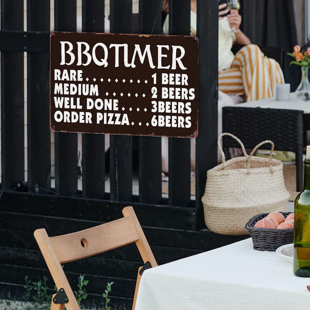 Ynjzk funny sign makes a playful gift for BBQ lovers