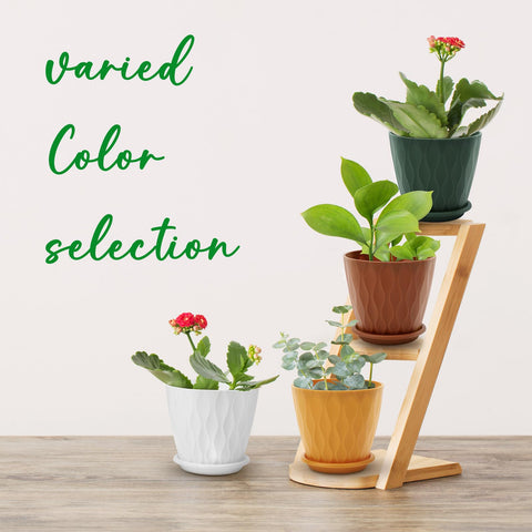 YNNICO 4-inch plant pot multicolor pack complements seasonal blooms