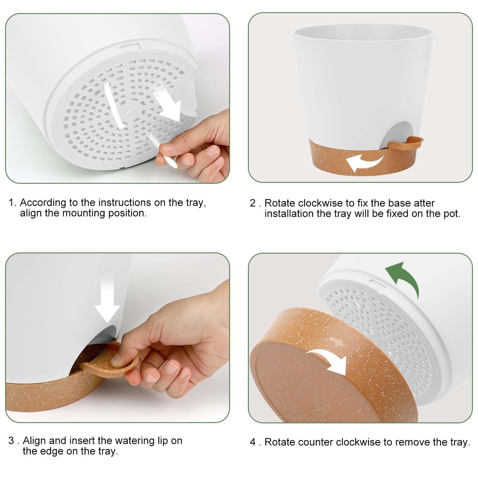 YNNICO 8-inch drainage holes design for airflow and root health