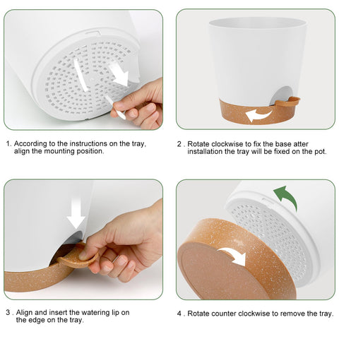 YNNICO 8-inch drainage holes design for airflow and root health