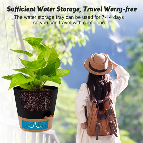YNNICO 10-inch plant pot suitable for indoor and outdoor spaces with minimalist style.