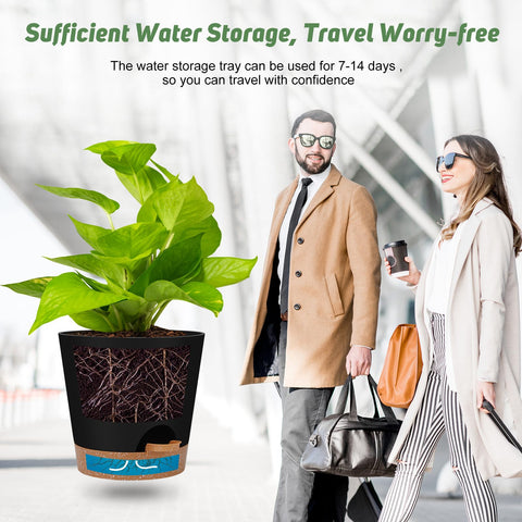 YNNICO 5-inch planter lightweight and durable for table plants.