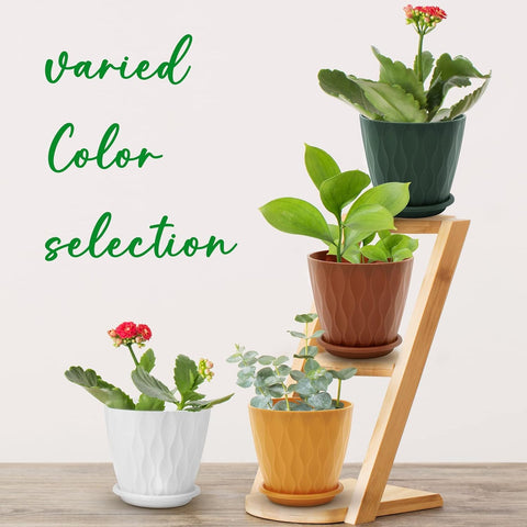 YNNICO multicolor flower pot pack for small-to-medium plants.