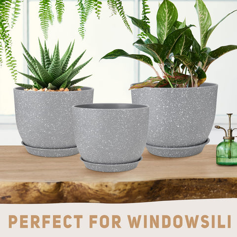 YNNICO lightweight durable plastic pot ideal for versatile placements.