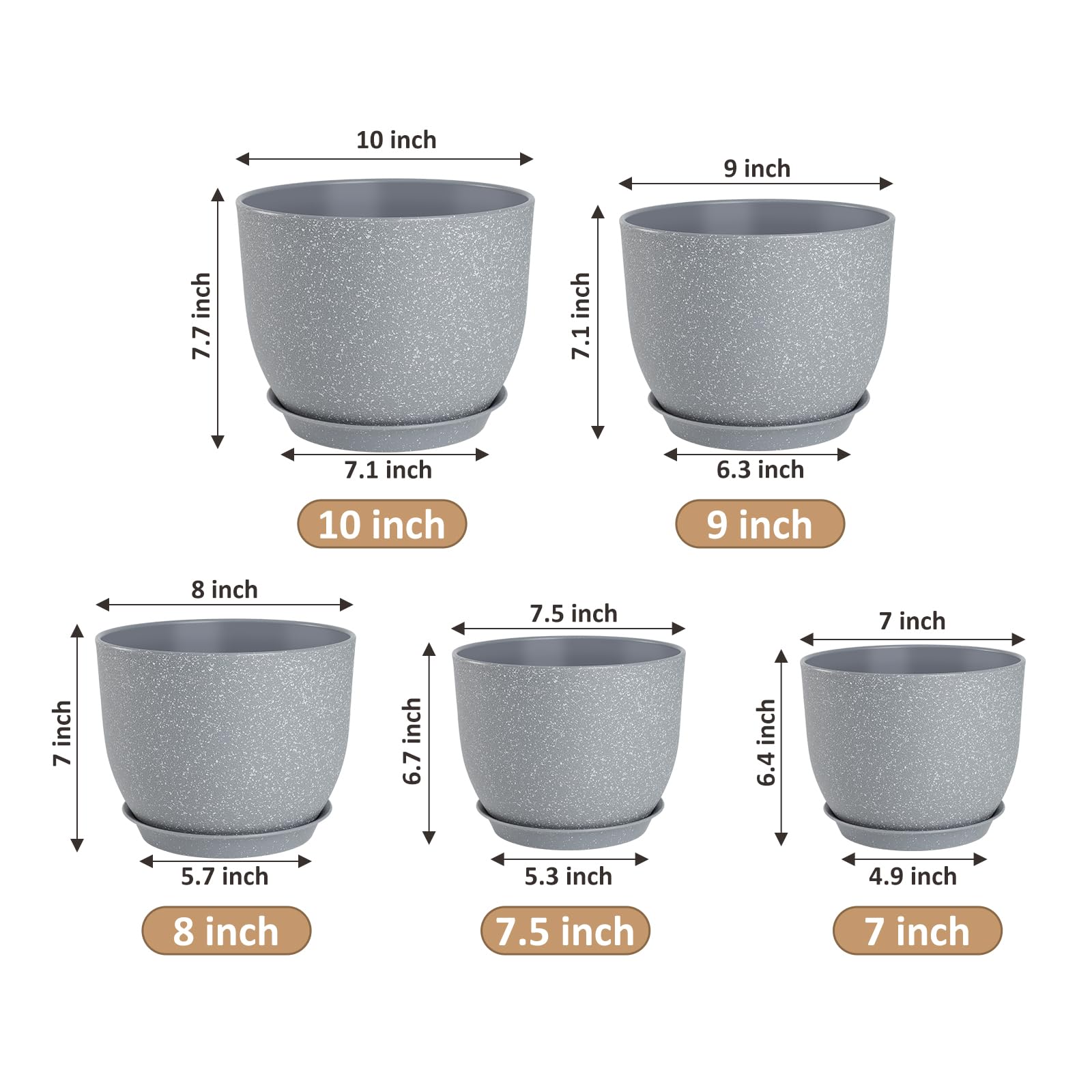 YNNICO planter showing mesh drainage holes for healthy roots