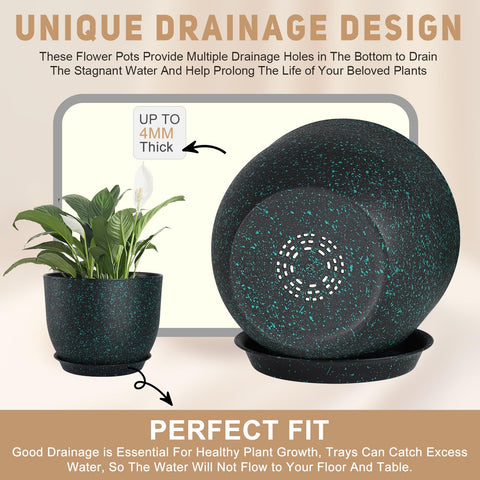 YNNICO lightweight PP material planter with matte finish
