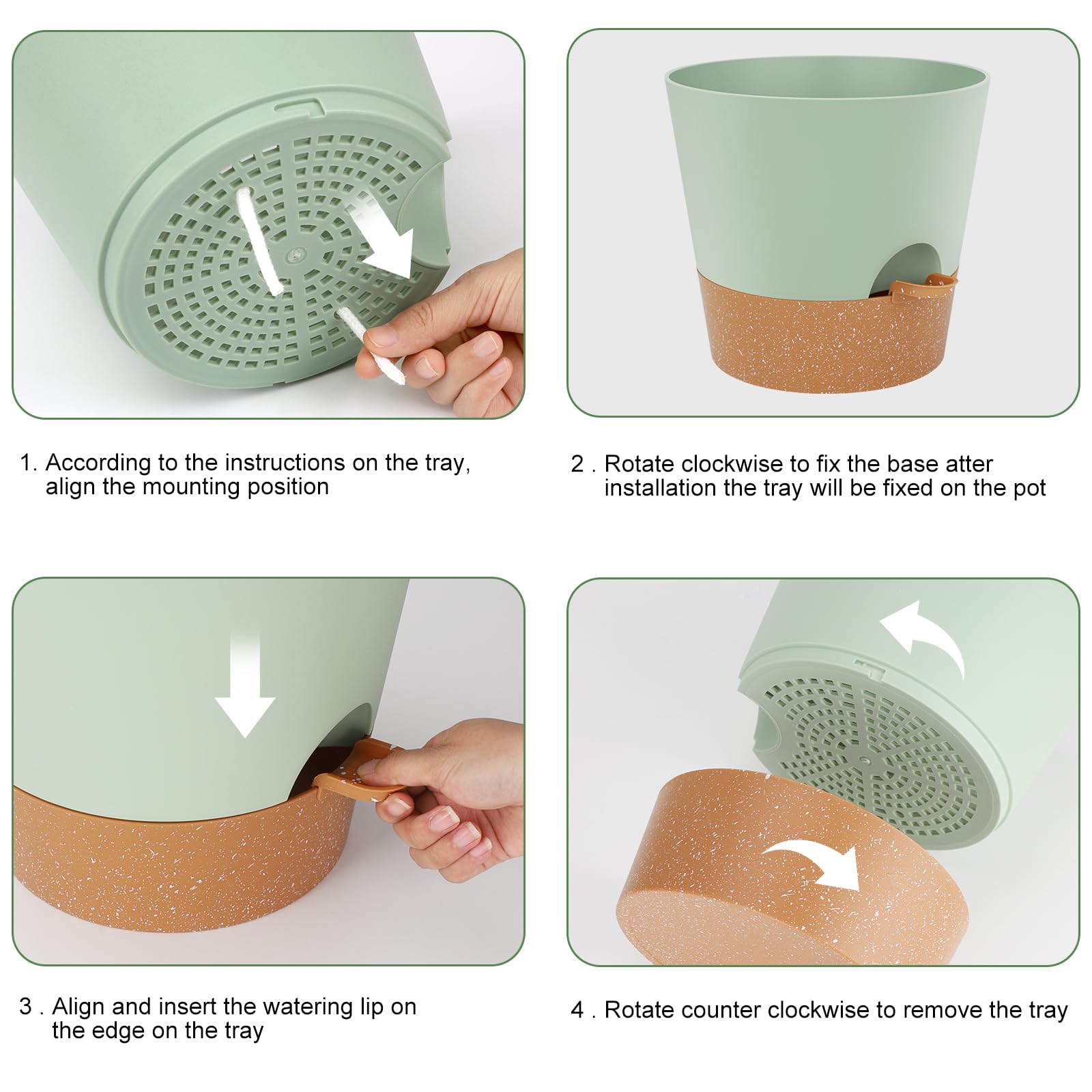 YNNICO round planter with matte finish for a modern indoor look.