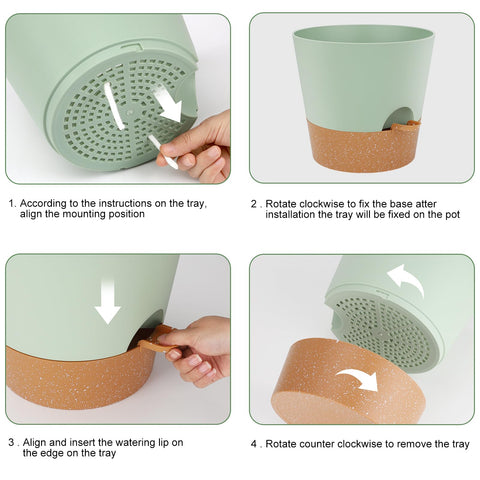YNNICO round planter with matte finish for a modern indoor look.