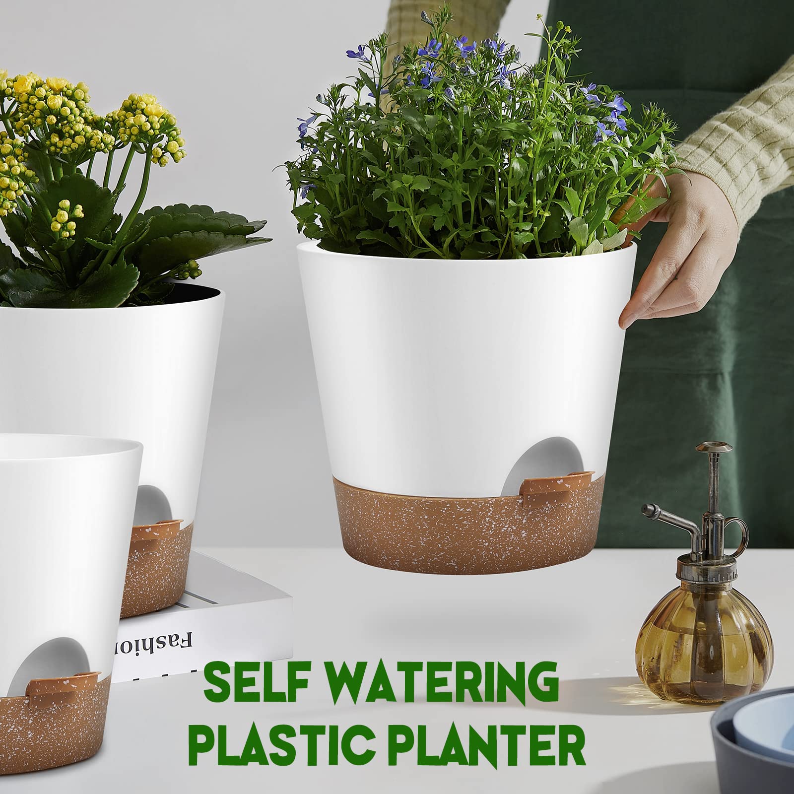 YNNICO Snow self-watering reservoir design separates water storage from soil