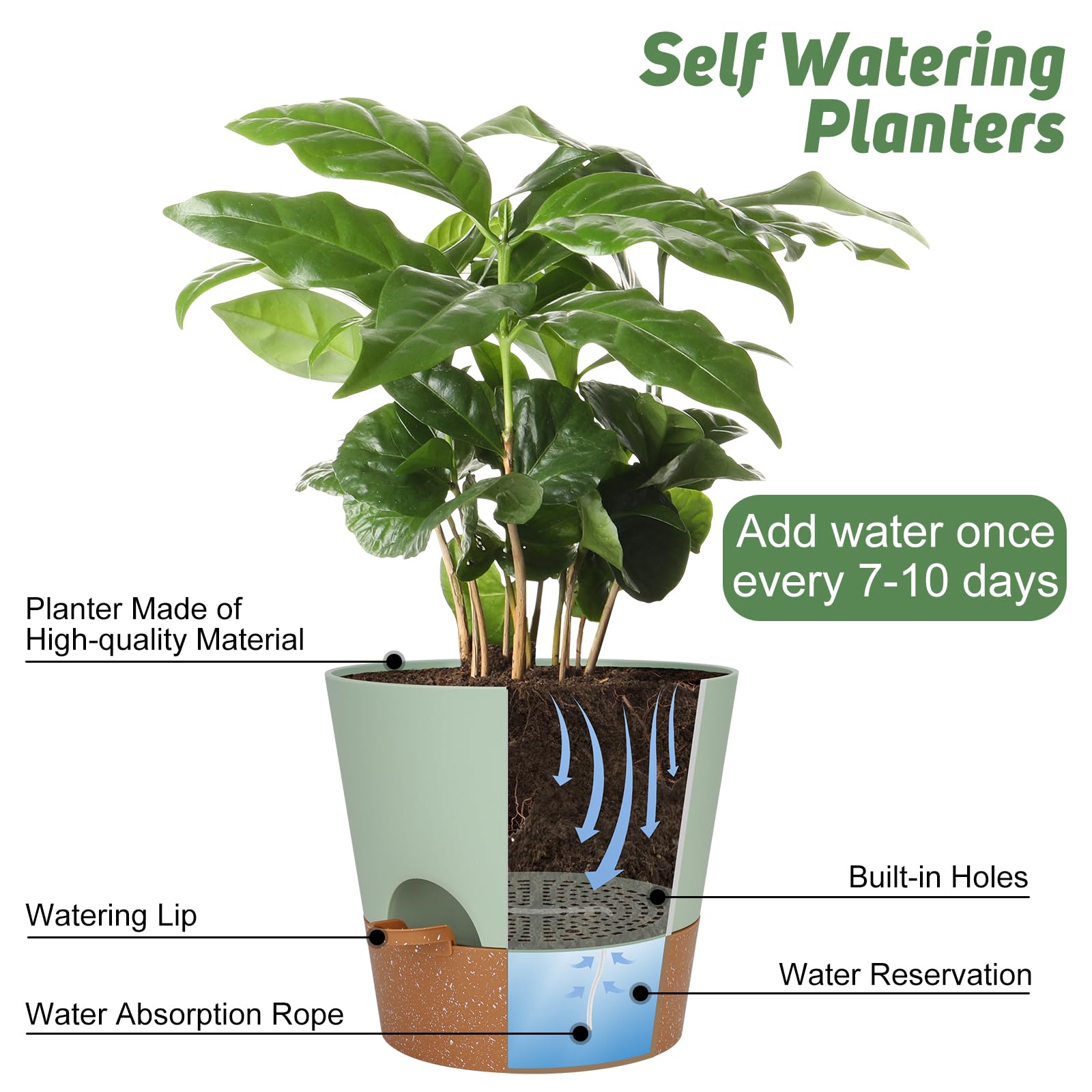 YNNICO two-pack plant pots provides practical gift-ready option.